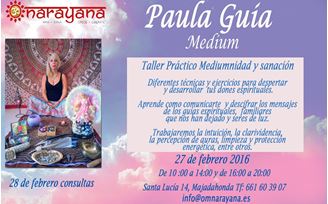Imagen de Taller práctico  Mediumnidad y Sanación.