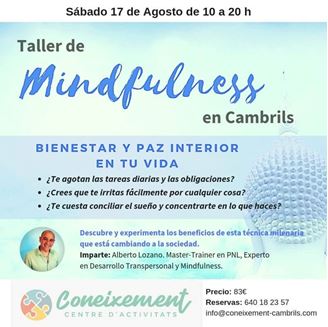 Imagen de TALLER DE MINDFULNESS EN CAMBRILS
