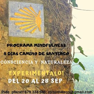 Imagen de CONSCIENCIA Y NATURALEZA - 8 DIAS CAMINANDO A SANTIAGO . PROGRAMA DE MINDFULNESS