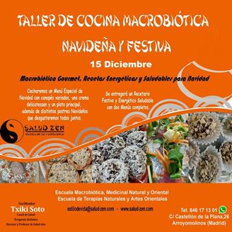 Imagen de TALLER DE COCINA MACROBIOTICA NAVIDEÑA Y FESTIVA