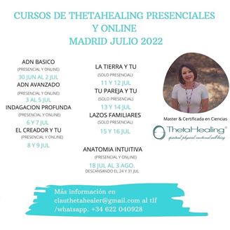 Imagen de CURSOS THETAHEALING PRESENCIALES Y ONLINE