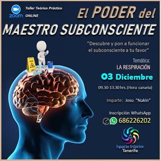 Imagen de TALLER "EL PODER DEL MAESTRO SUBCONSCIENTE"