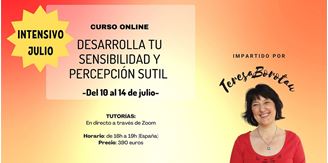 Imagen de CURSO ONLINE DESARROLLA TU SENSIBILIDAD Y PERCEPCIÓN SUTIL INTENSIVO JULIO