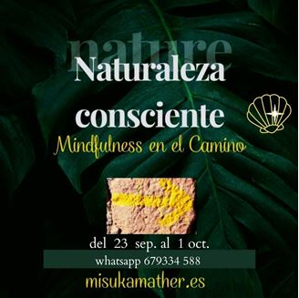 Imagen de MINDFULNESS EN EL CAMINO A SANTIAGO; CONSCIENCIA en la NATURALEZA