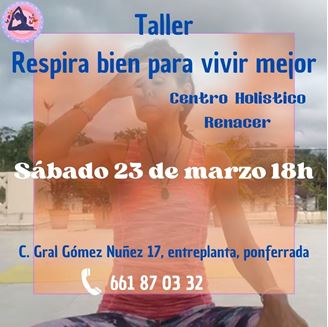 Imagen de TALLER RESPIRA BIEN PARA VIVIR MEJOR