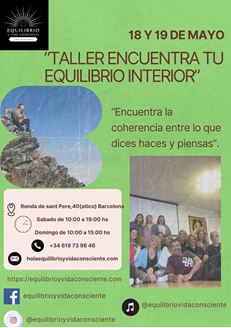 Imagen de TALLER: ENCUENTRA TU EQUILIBRIO INTERIOR