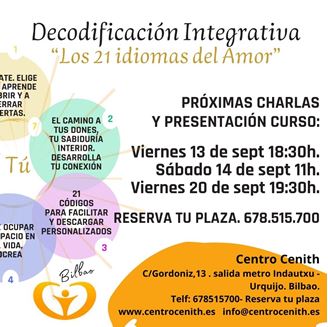 Imagen de Charla Abierta: DECODIFICACIÓN INTEGRATIVA "LOS 21 IDIOMAS DEL AMOR"