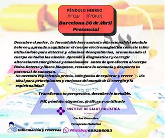 Imagen de TALLER PÉNDULO HEBREO