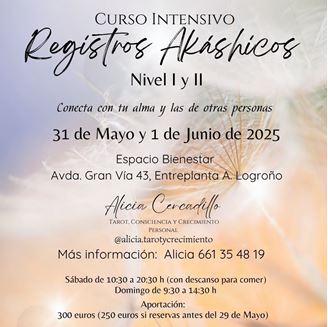 Imagen de CURSO DE REGISTROS AKÁSHICOS NIVEL I y II EN LOGROÑO