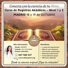 Imagen de CURSO DE REGISTROS AKÁSHICOS NIVEL I Y II MADRID