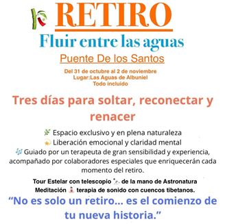 Imagen de RETIRO FLUIR ENTRE LAS AGUAS