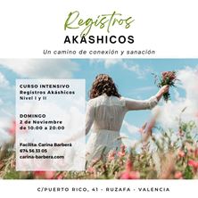 Imagen de CURSO INTENSIVO DE REGISTROS AKASHICOS NIVELES I, II EN VALENCIA