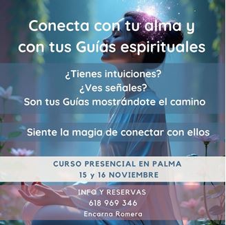 Imagen de CURSO PRESENCIAL: CONECTA CON TU ALMA Y CON TUS GUIAS ESPIRITUALES