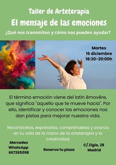 Imagen de TALLER DE ARTETERAPIA EL MENSAJE DE LAS EMOCIONES