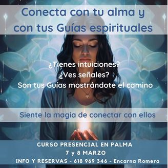 Imagen de CURSO PRESENCIAL: CONECTA CON TU ALMA Y CON TUS GUIAS ESPIRITUALES