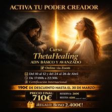 Imagen de FORMACIÓN THETA HEALING ONLINE EN DIRECTO