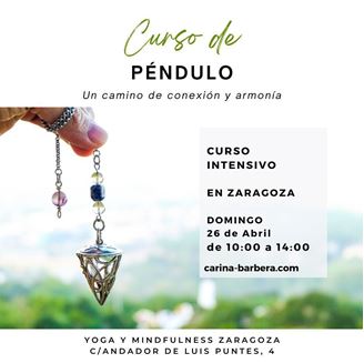 Imagen de CURSO DE PÉNDULO EN ZARAGOZA