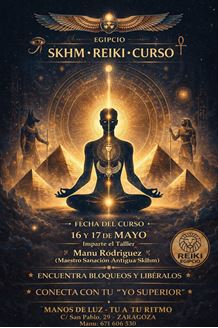Imagen de TALLER SKHM REIKI EGIPCIO EN ZARAGOZA