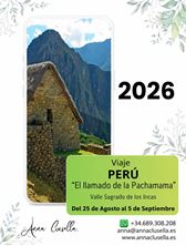 Imagen de VIAJE A PERÚ 2026 - EL LLAMADO DE LA PACHAMAMA