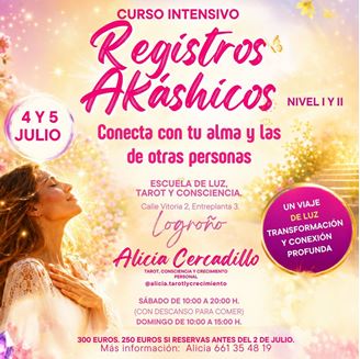 Imagen de CURSO DE REGISTROS AKÁSHICOS NIVEL I y II EN LOGROÑO