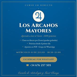 Imagen de CURSO DE TAROT ARCANOS MAYORES