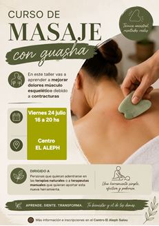 Imagen de CURSO DE MASAJE CON GUASHA