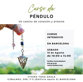 Imagen de CURSO DE PÉNDULO EN BARCELONA