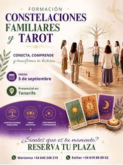 Imagen de FORMACIÓN CONSTELACIONES FAMILIARES Y TAROT