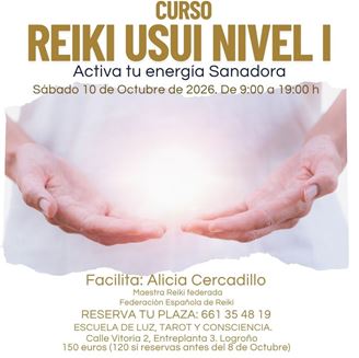 Imagen de CURSO REIKI USUI NIVEL I EN LOGROÑO